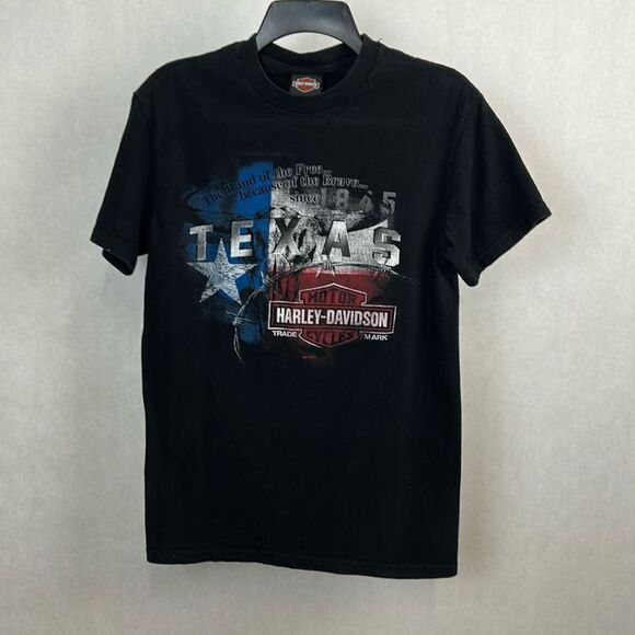 Harley-Davidson Motorcycle Tshirt Texoma Sherman TX Sz M Black Short Sleeve 2012 - Picture 2 of 8